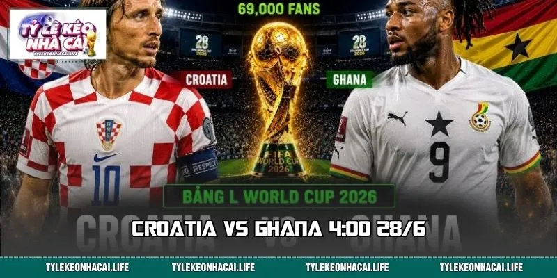 Croatia vs Ghana 4:00 28/6 - Đoán Tỷ Số Và Biến Động Kèo